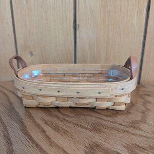 Longaberger 1997 Small Oval Two Handle Basket